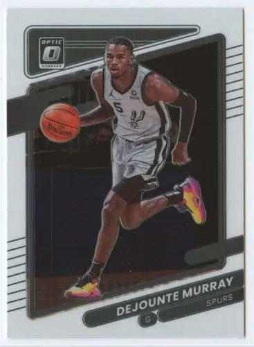 Dejounte Murray basketball card from Donruss Optic with original gloss Spurs 2021-22