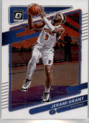 2021-22 Donruss Optic Jerami Grant basketball card with original gloss Pistons ID 48994