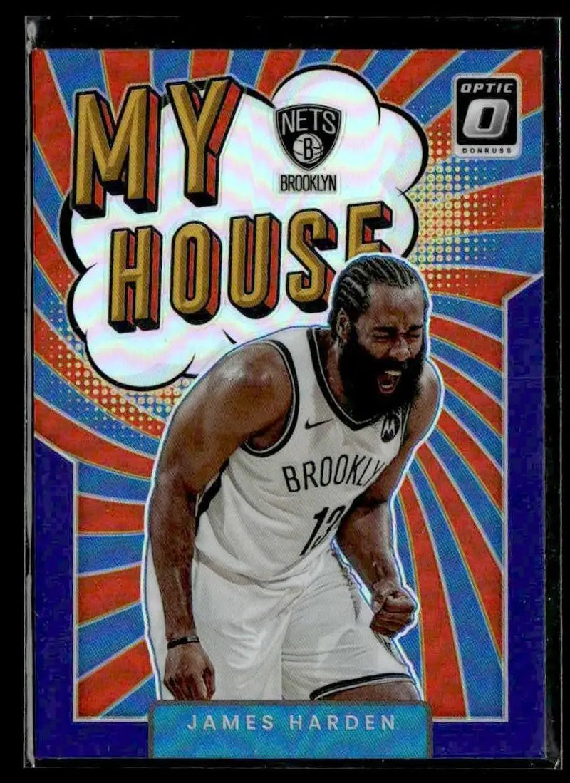 2021-22 Donruss Optic #13 James Harden My House Purple - Basketball Card Single
