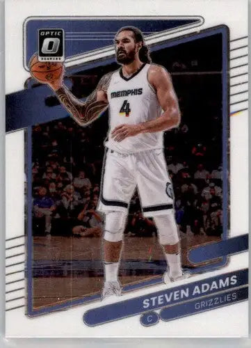 Original gloss Donruss Optic Steven Adams basketball card from 2021-22 Grizzlies series