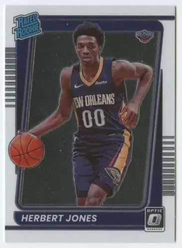 Herbert Jones basketball card from Donruss Optic 2021-22 with original gloss Pelicans