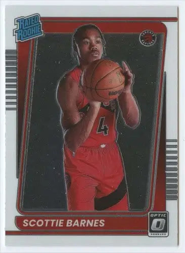 2021-22 Donruss Optic #186 Scottie Barnes NM-MT RC Rookie Raptors Rated ID:49372 - Basketball Card Single