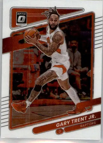 2021-22 Donruss Optic Gary Trent Jr. basketball card with original gloss and Raptors ID