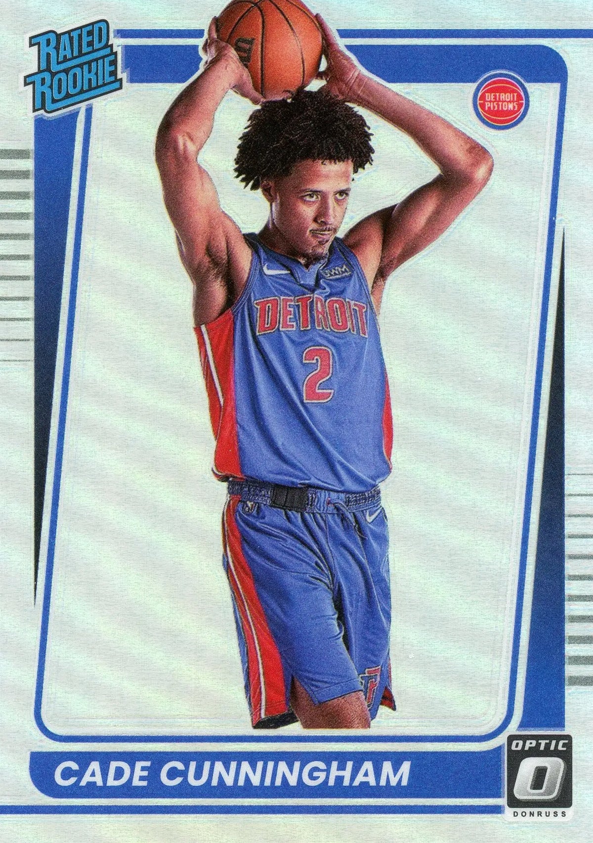 2021-22 Donruss Optic Cade Cunningham #161 Holo Prizm Rated Rookie RC - Basketball Card Single