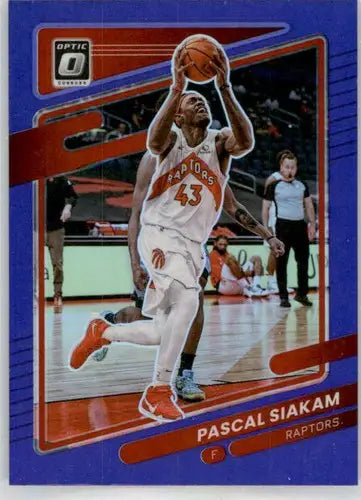 Original gloss 2021-22 Donruss Optic Purple Pascal Siakam basketball card
