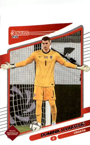 2021-22 Donruss Road to Qatar #38 Dominik Livakovic EX/NM ID:45550 - Soccer Card Single