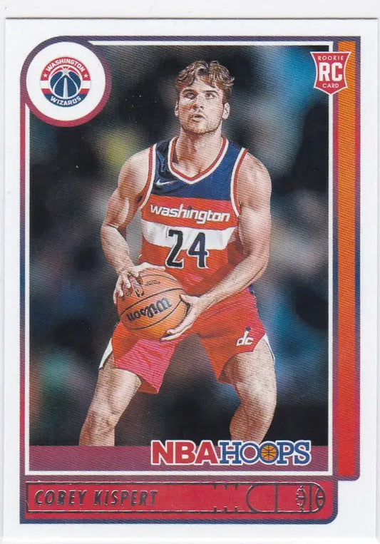 2021-22 Hoops #212 Corey Kispert RC Washington Wizards - Basketball Card Single