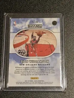 2021-22 Hoops #25 Zion Williamson Skyview Holo - Basketball Card Single