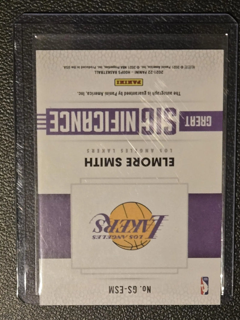 2021-22 Hoops #GS-ESM Elmore Smith Great SIGnificance - Basketball Card Single