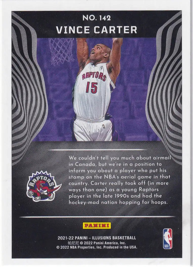 2021-22 ILLUSIONS #142 VINCE CARTER- TORONTO RAPTORS - Basketball Card Single