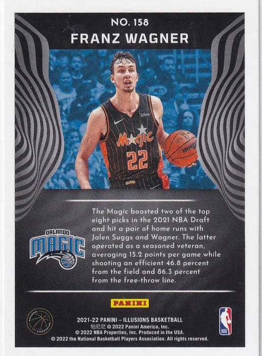 2021-22 ILLUSIONS #158 FRANZ WAGNER- ORLANDO MAGIC - Basketball Card Single