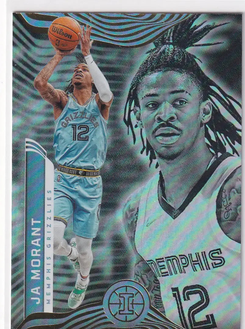 2021-22 ILLUSIONS #79 JA MORANT- MEMPHIS GRIZZLIES - Basketball Card Single