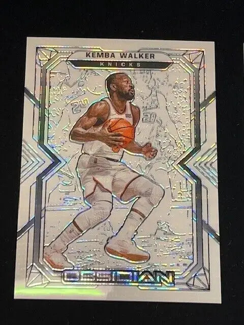 2021-22 Obsidian Kemba Walker #102 White Pulsar Rewards Pack Exclusive NY Knicks Card