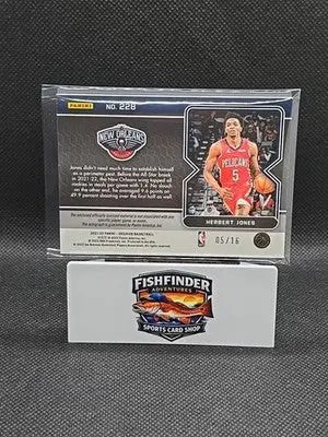 2021-22 Obsidian Rookie Jersey Auto Herbert Jones #228 Electric Etch Blue /16 - Basketball Card Single