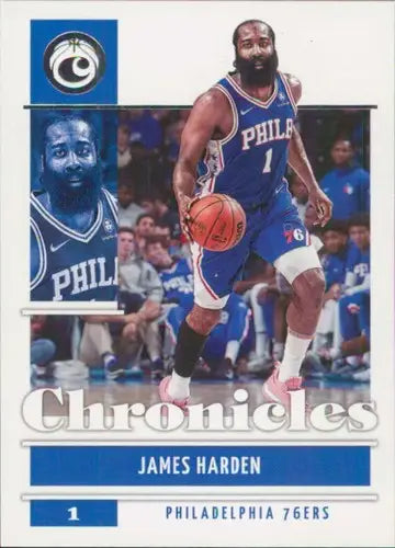 2021-22 Panini Chronicles #12 James Harden NM-MT 76ers ID:47935 - Basketball Card Single