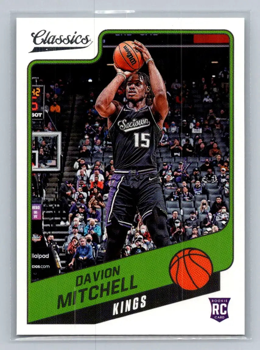 2021-22 Panini Chronicles #163 Davion Mitchell Sacramento Kings Rookie - Basketball Card Single