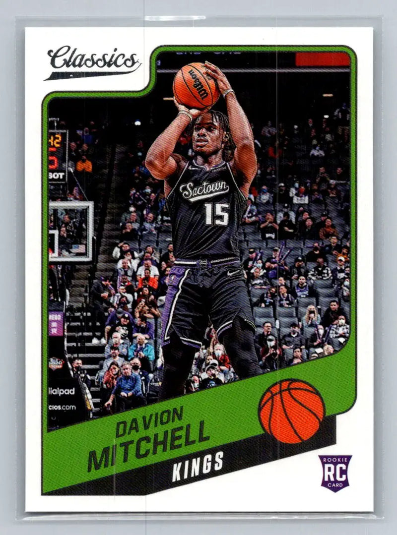2021-22 Panini Chronicles #163 Davion Mitchell Sacramento Kings Rookie - Basketball Card Single