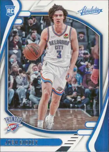 Josh Giddey basketball card from Panini Chronicles 2021-22 with original gloss