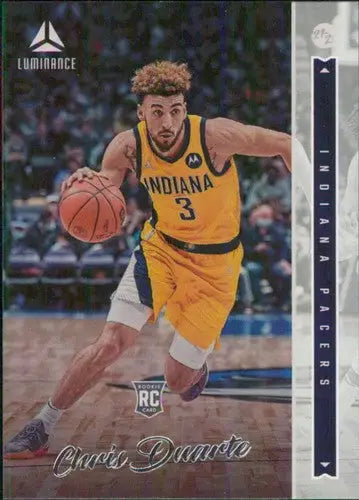 Panini Chronicles Chris Duarte basketball card with original gloss from 2021-22 Pacers Luminance