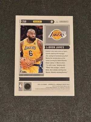 2021-22 Panini Chronicles #259 LeBron James Bronze - Basketball Card Single