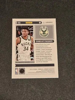 2021-22 Panini Chronicles #265 Giannis Antetokounmpo - Basketball Card Single