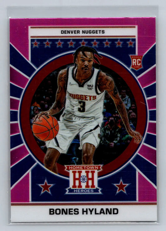 2021-22 Panini Chronicles #660 Bones Hyland Pink Denver Nuggets Rookie - Basketball Card Single