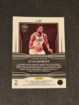 2021-22 Panini Chronicles #687 Evan Mobley - Basketball Card Single