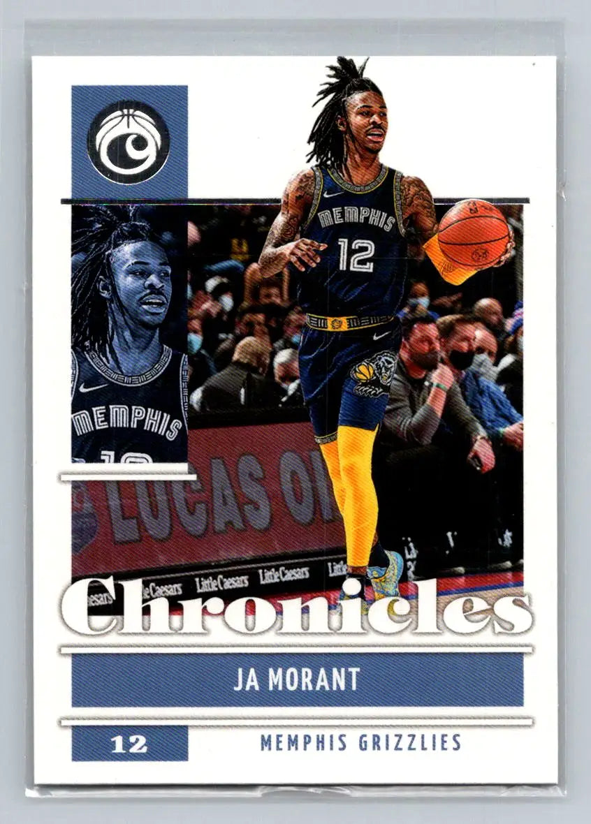 2021-22 Panini Chronicles #7 Ja Morant Memphis Grizzlies - Basketball Card Single