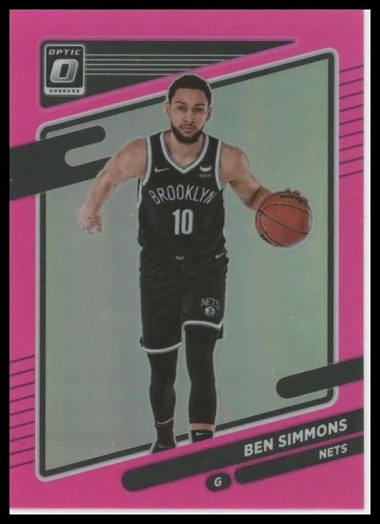 2021-22 Panini Chronicles - Donruss Optic Traded Ben Simmons #612 Pink - Basketball Card Single