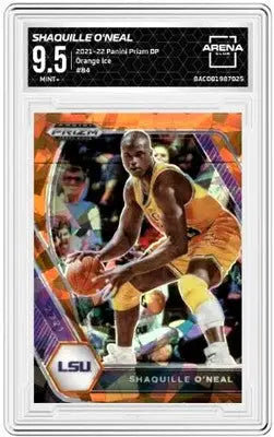 Graded Shaquille O’Neal Panini Chronicles Draft Picks Orange Ice basketball card