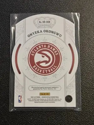 2021-22 Panini Crown Royale #KR-OOK Onyeka Okongwu Knights of the Round Table - Basketball Card Single