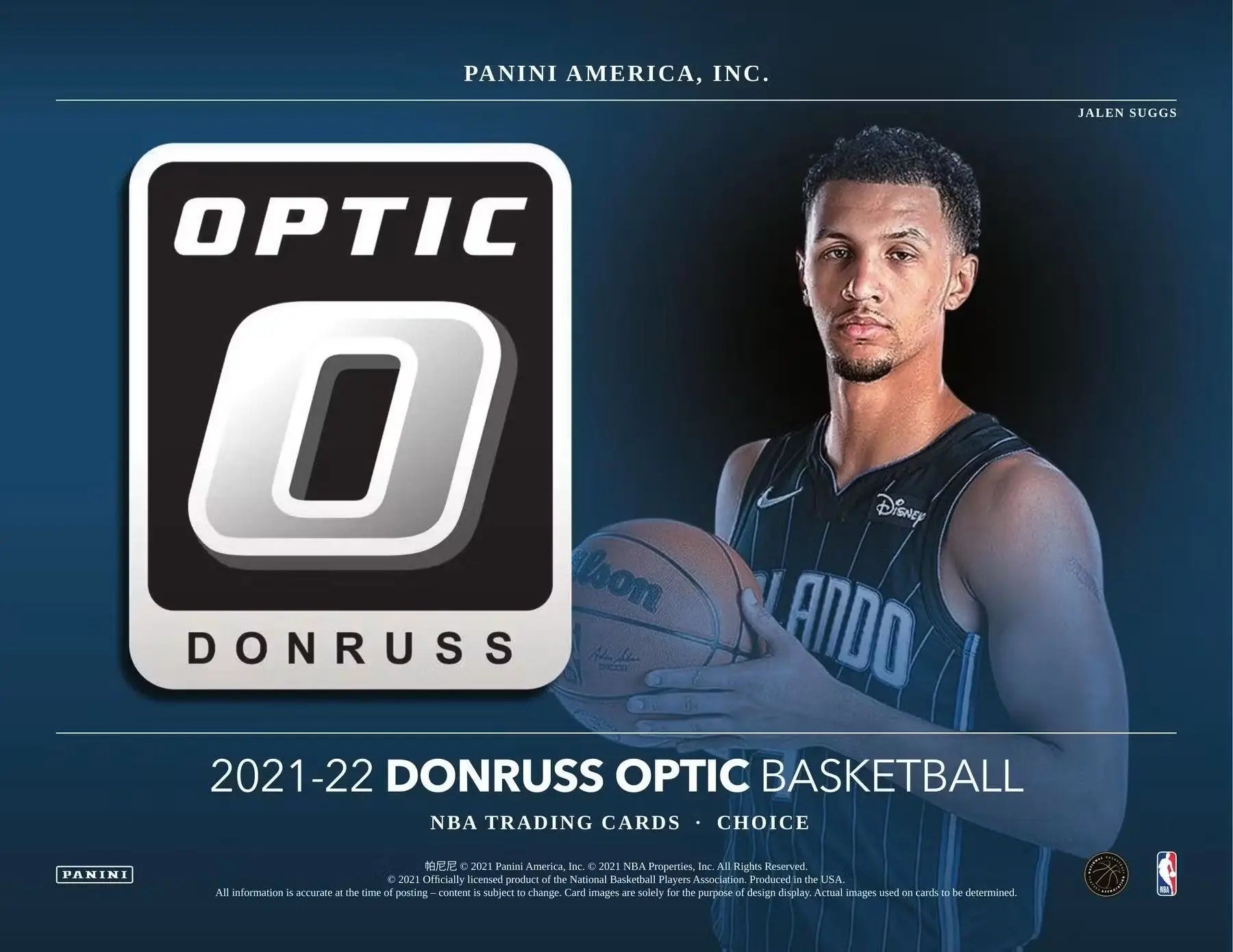 Basketball trading card from 2021-22 Panini Donruss Optic Choice Box featuring rated rookies and black gold parallels
