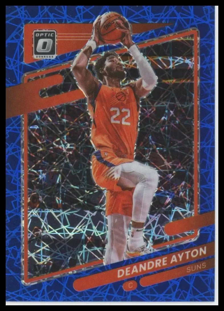 2021-22 Panini Donruss Optic - DeAndre Ayton #9 Blue Velocity Prizm - Basketball Card Single