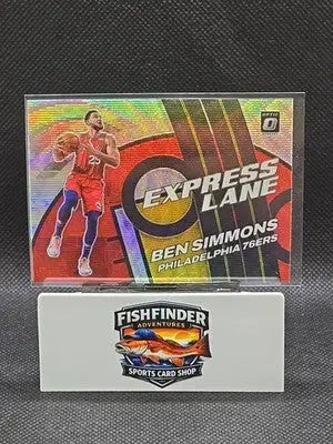 2021-22 Panini Donruss Optic - Express Lane Ben Simmons #15 Red Wave Prizm - Basketball Card Single