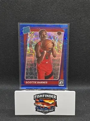 2021-22 Panini Donruss Optic - Rated Rookie Scottie Barnes #186 Blue Velocity... - Basketball Card Single