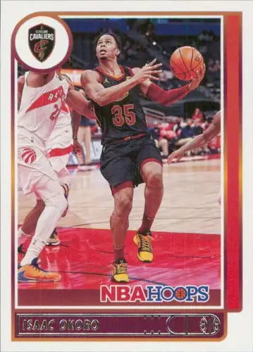 Isaac Okoro basketball card from Panini Hoops 2021-22 featuring original gloss detail
