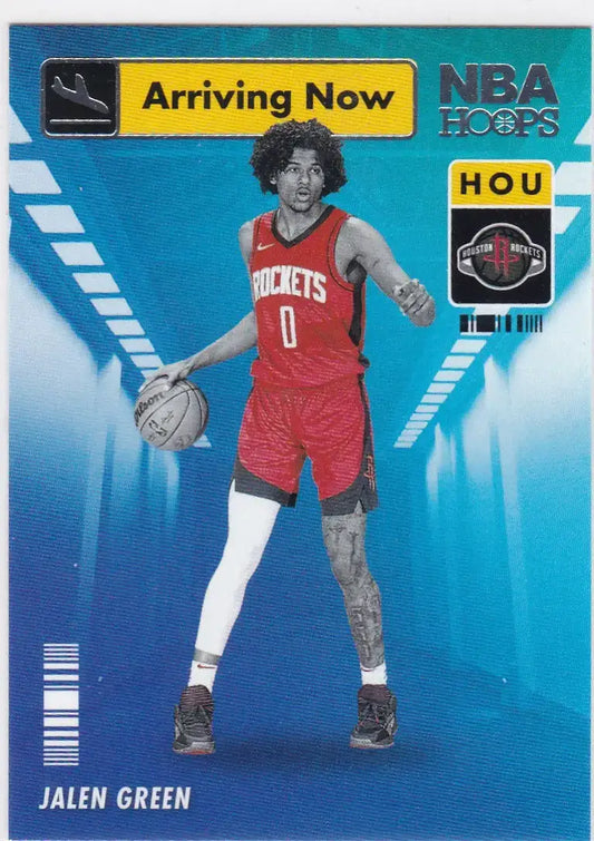 2021-22 Panini Hoops #14 Jalen Green RC Arriving Now Houston Rockets