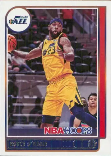 Panini Hoops Royce O’Neale basketball card with original gloss from 2021-22 Jazz collection