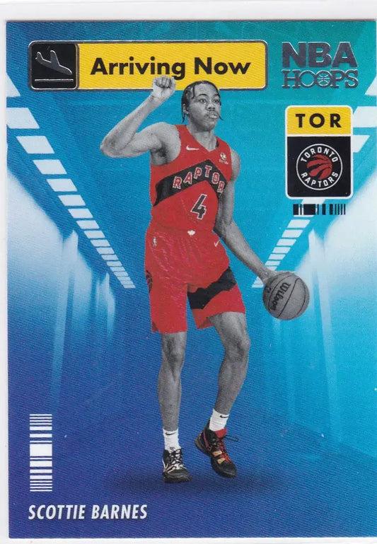 2021-22 Panini Hoops #15 Scottie Barnes RC Arriving Now Toronto Raptors - Basketball Card Single