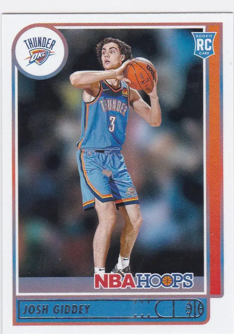 2021-22 Panini Hoops #202 Josh Giddey RC Oklahoma City Thunder