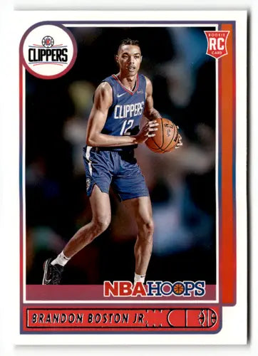 Original gloss Panini Hoops Brandon Boston rookie card in near mint condition