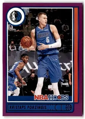 2021-22 Panini Hoops Purple #82 Kristaps Porzingis NM-MT Mavericks ID:41159 - Basketball Card Single
