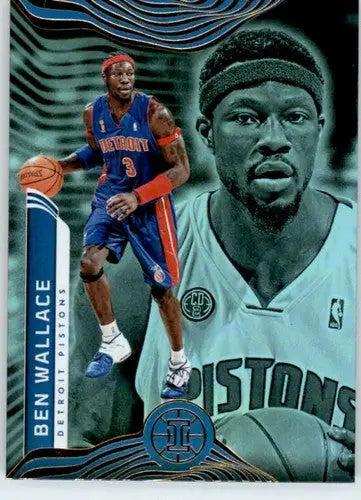 Ben Wallace basketball card from Panini Illusions with original gloss, 2021-22 Pistons