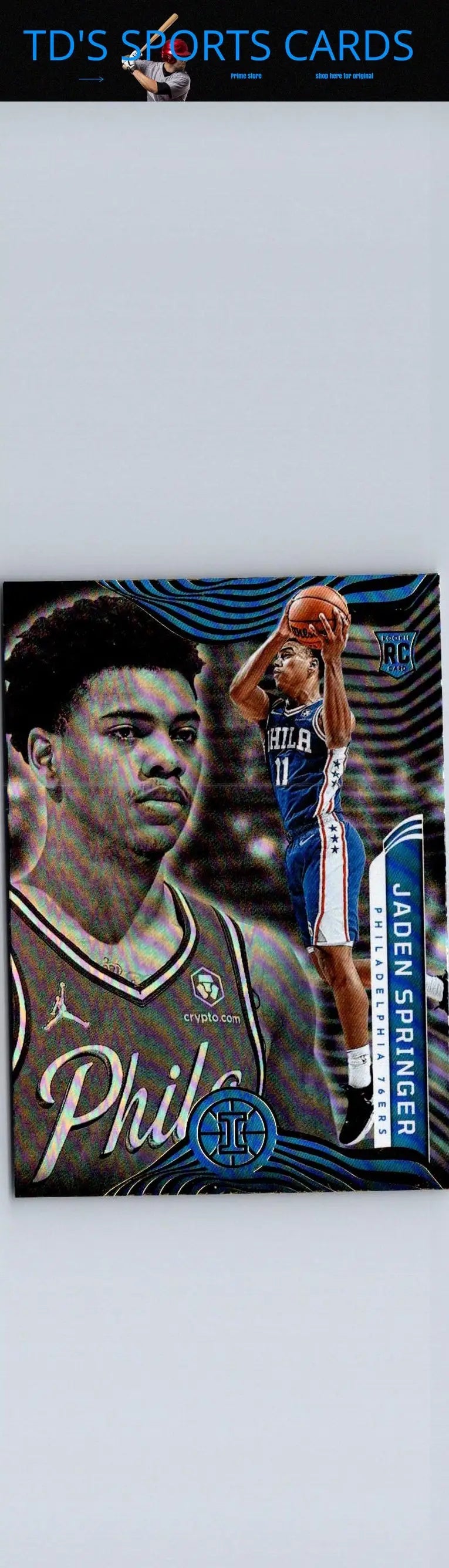 Jaden Springer basketball card from 2021-22 Panini Illusions series