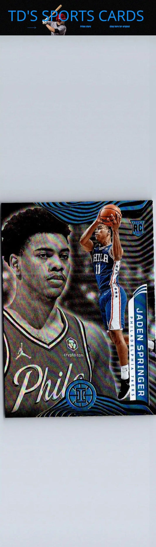 Jaden Springer basketball card from 2021-22 Panini Illusions series