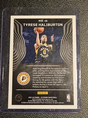 2021-22 Panini Illusions #46 Tyrese Haliburton - Basketball Card Single