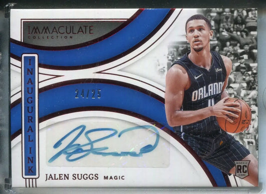 2021-22 Panini Immaculate Collection JALEN SUGGS Inaugural Ink Auto /25 #ICN-JSO - Basketball Card Single