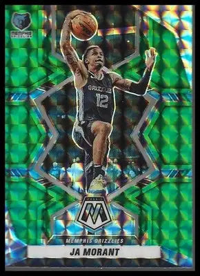 2021-22 Panini Mosaic #12 Ja Morant Green