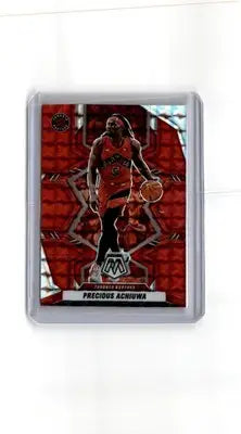 2021-22 Panini Mosaic #123 Precious Achiuwa Red - Basketball Card Single