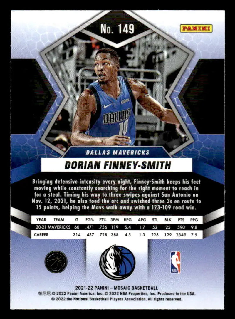 2021-22 Panini Mosaic #149 Dorian Finney-Smith - Basketball Card Single